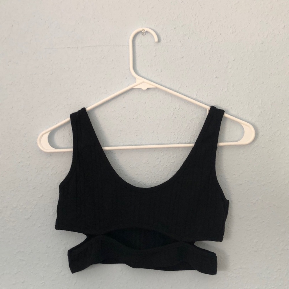 SOLD — women’s cut-out bralette crop top - Picture 1 of 4